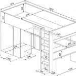 Trasman Studio Loftsäng med Garderob 90x200 - Antik Rosa image