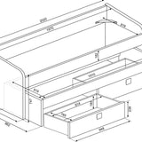 Julius multisäng 90x200 - Blå image